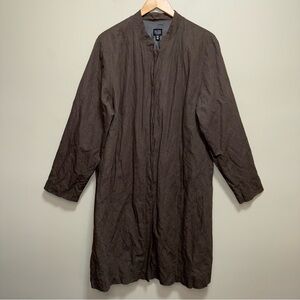 Eileen Fisher Brown Kimono Cotton Jacket